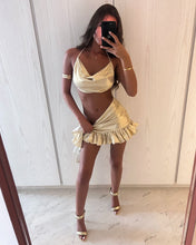 Load image into Gallery viewer, Ibiza set in gold (cannot be restocked- check our Ibiza shimmer for a very similar fabric)