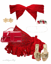 Load image into Gallery viewer, LACE set in Red